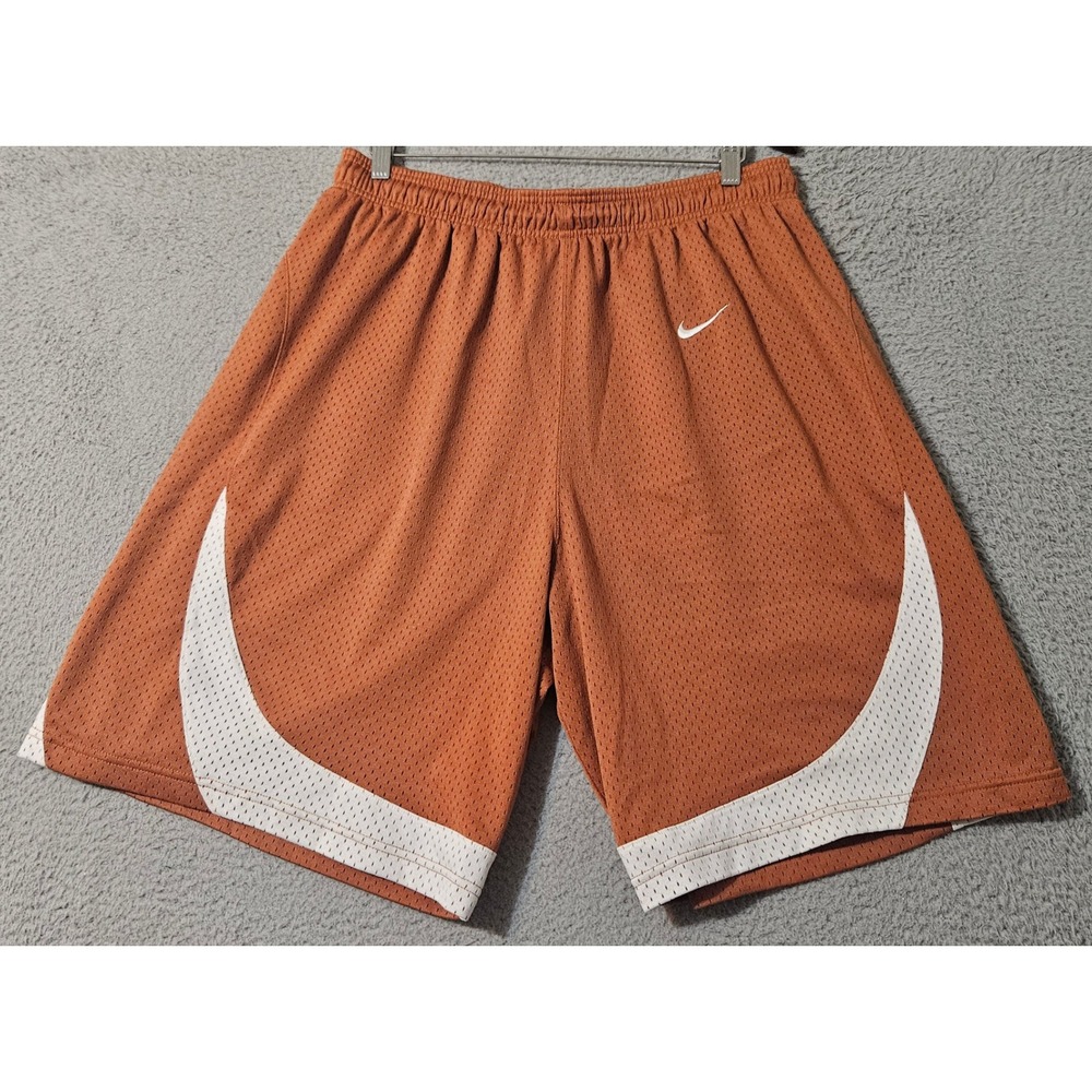 Vintage Texas Longhorns Nike Authentic Team Issue Mesh Gym Shorts Men's Size XL‎